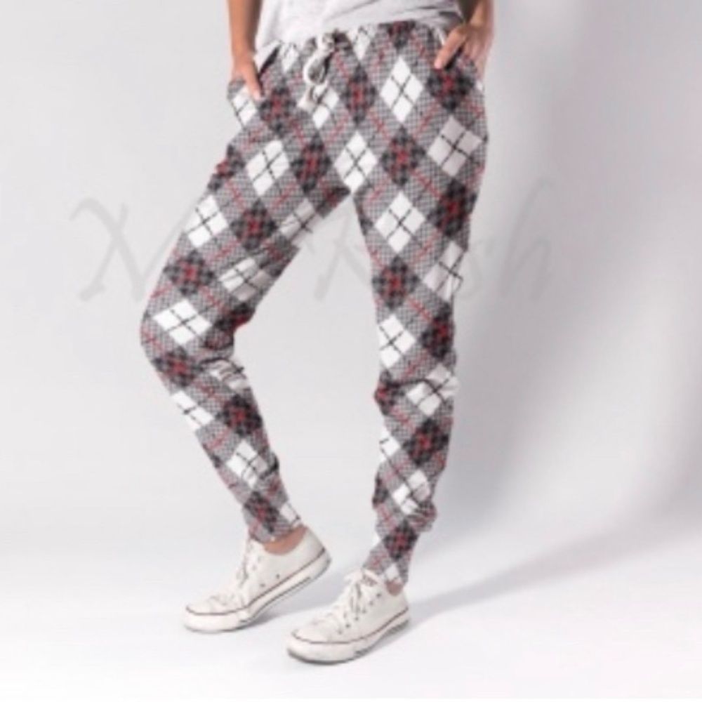 Women's plaid Jogger Pants